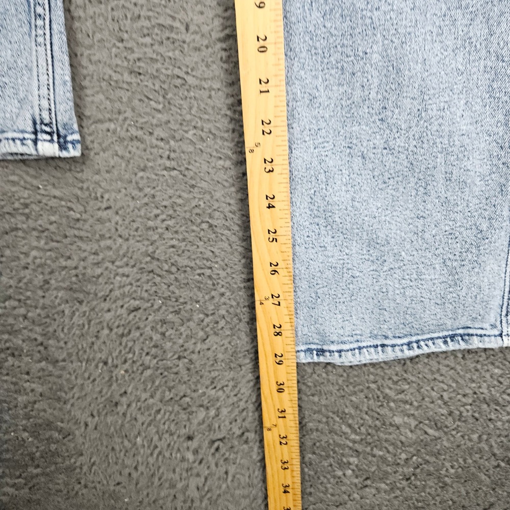 Hollister Low-Rise Relaxed Straight Jeans Womens 2R W26 Regular Light Wash Blue - Picture 4 of 7